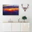 Cloudy Sunset Painting - Wrapped Canvas-56655338