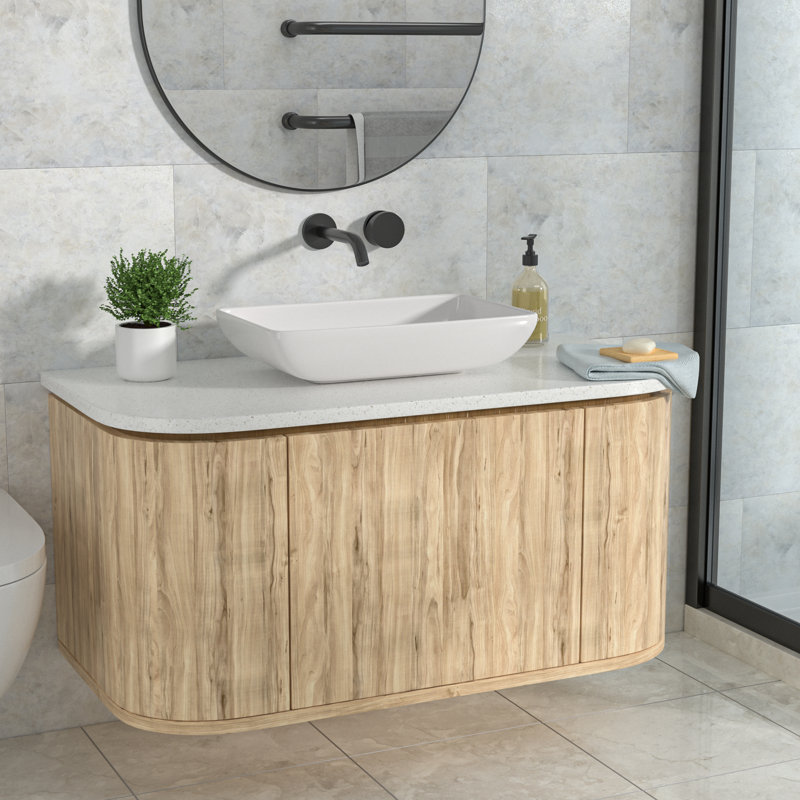 Lavabo de salle de bain rectangulaire en céramique avec coins arrondis L 24 po x l 15 po