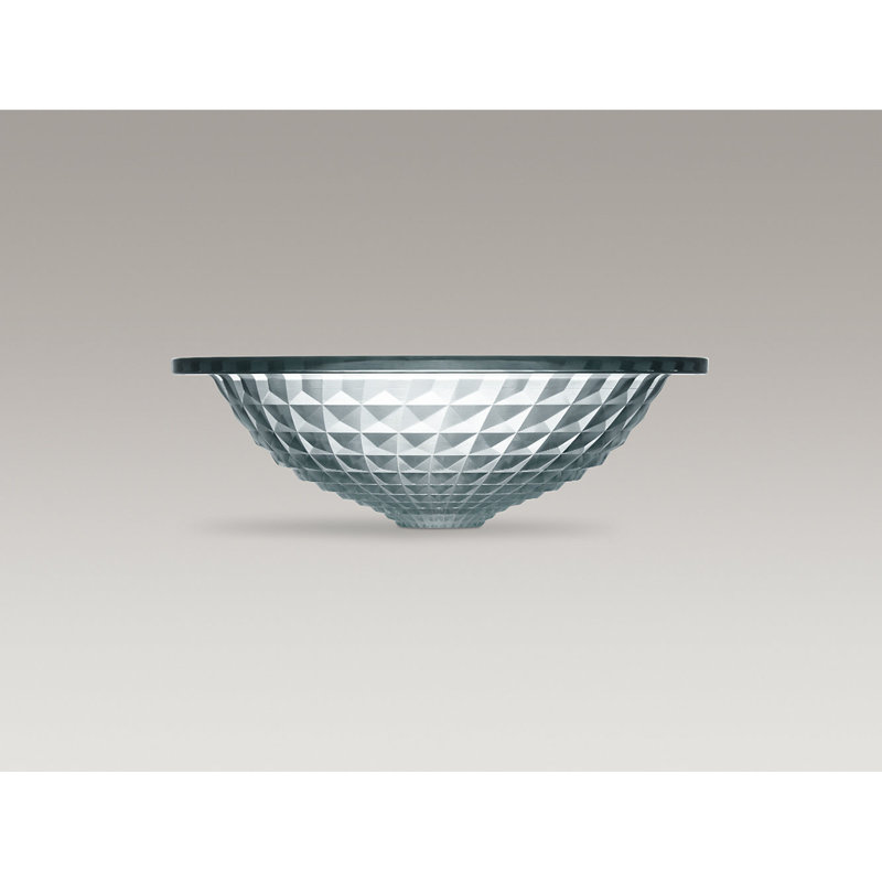 Kohler Kallos®, Artist Editions Oval Glass Undermount Bathroom Sink, Translucent Stone