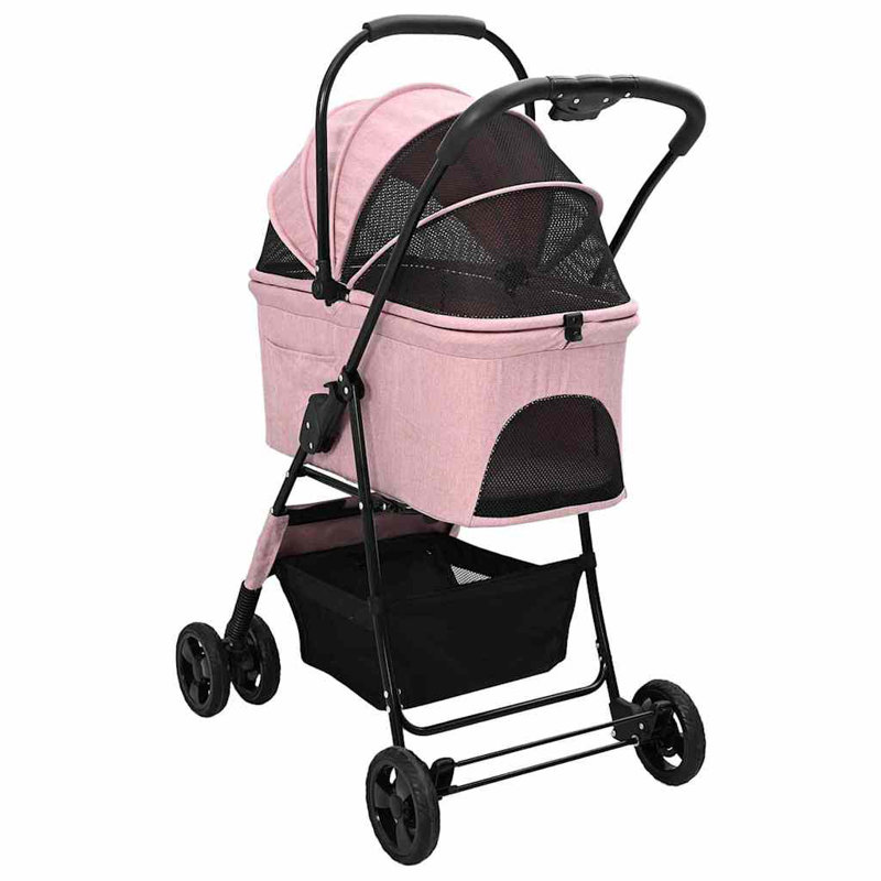 Foldable Pet Jogger Stroller, Pink