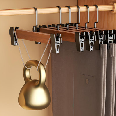 Solid Wood Pant Hangers – Professional No Crease Wardrobe Solution For JK Skirts And Trousers Solid Wood Pant Hangers – Professional No Crease Wardrobe Solution For JK Skirts And Trousers