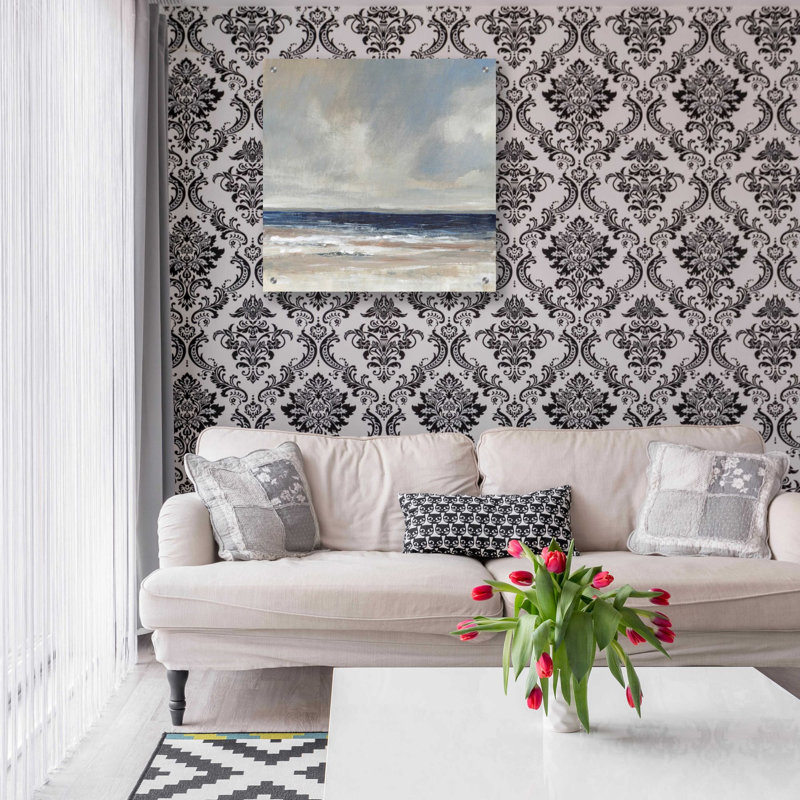 «Distant Land II» par Tim O'Toole, art mural en verre acrylique, H 24 po x l 24 po x P 0,2 po