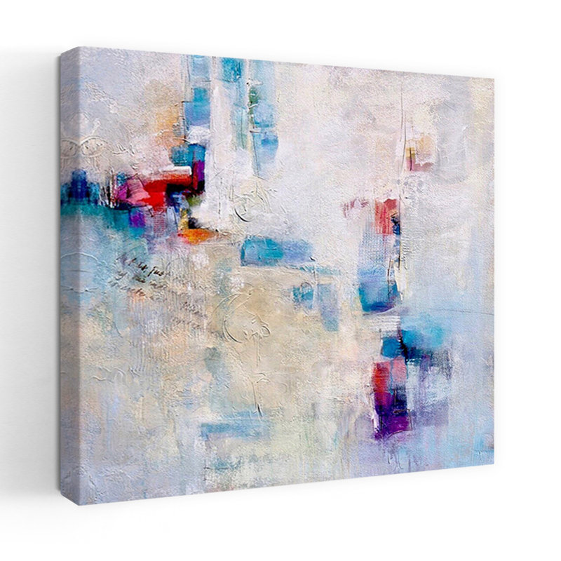 Conversation Abstract Contemporary Art, 24" H x 24" W