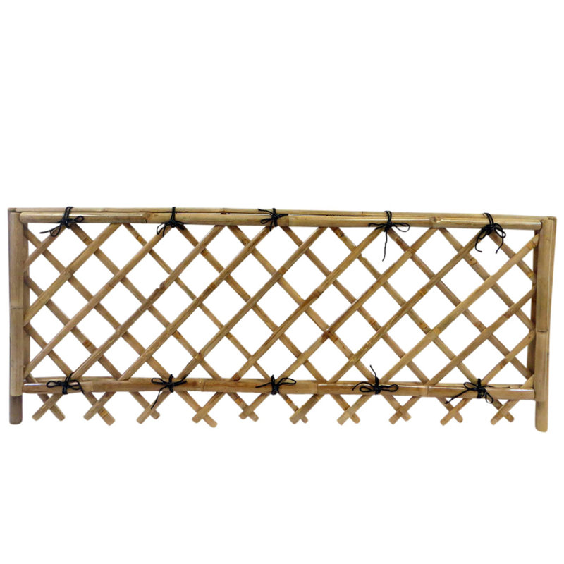 MGP 2.5 in. - 3 in. D x 60 in. L Natural Bamboo Half Round Fence Rail
