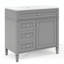Ensemble de meuble-lavabo simple 36 po avec plateau en résine Eassa-2040312159-2040163068