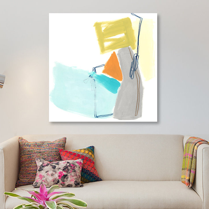 « adagio vii », impression sur toile, H 12 po x l 12 po x P 0,75 po, Toile tendue, Pas de tapis