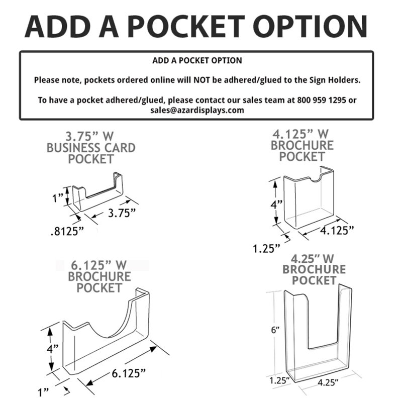 Clear Acrylic Vertical Desktop Sign Holder 11" x 14"