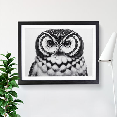 XH1022-9500X Unreal Owl - Single Picture Frame Print