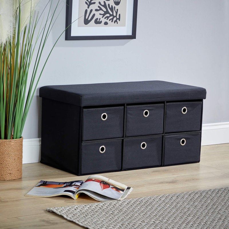 Sayden Wide 6 Drawer Storage Ottoman
