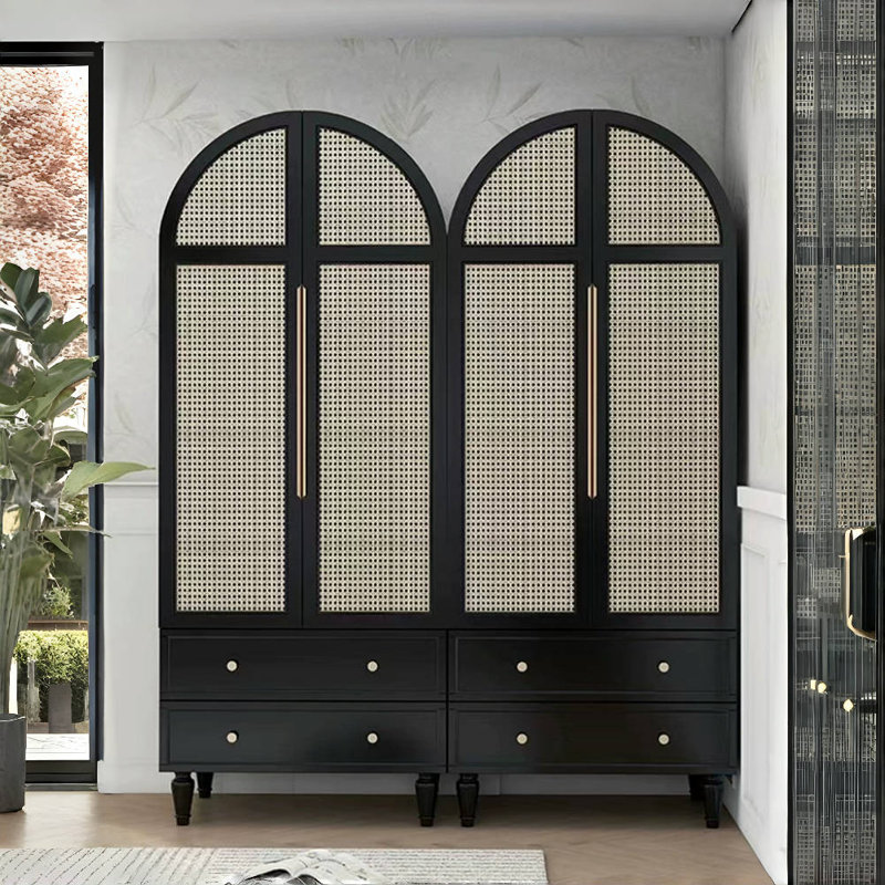 Garde-robe simple et luxueuse American Light, Noir