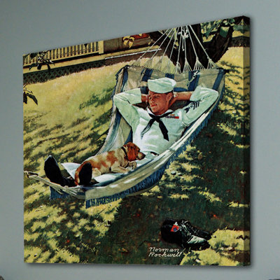 On Leave by Norman Rockwell - Wrapped Canvas Print