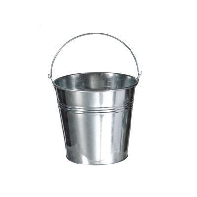Pot à fleurs rond en aluminium (grand)
