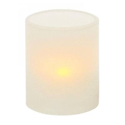Bougie pilier blanche sans flamme