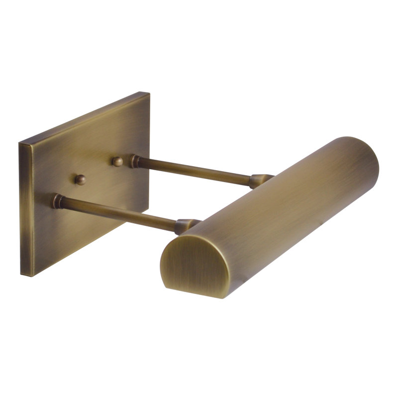 Lampe murale pour image murale 1 lampe contemporaine, Laiton satiné, H 4,5 po x l 24 po x P 8 po
