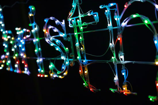 Panneau lumineux Merry Christmas