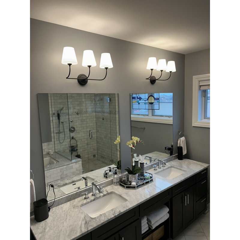 Sylvan 3 - Light Vanity Light, Black Forged