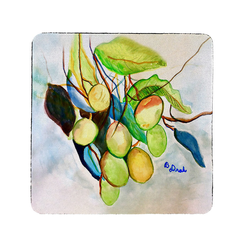 Ensemble de 4 sous-verres manguier