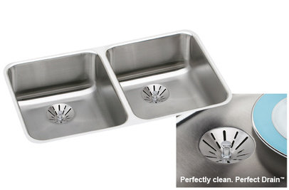 Évier de cuisine encastré l 30,75 po x l 18,5 po avec drain parfait et grille inférieure Gourmet