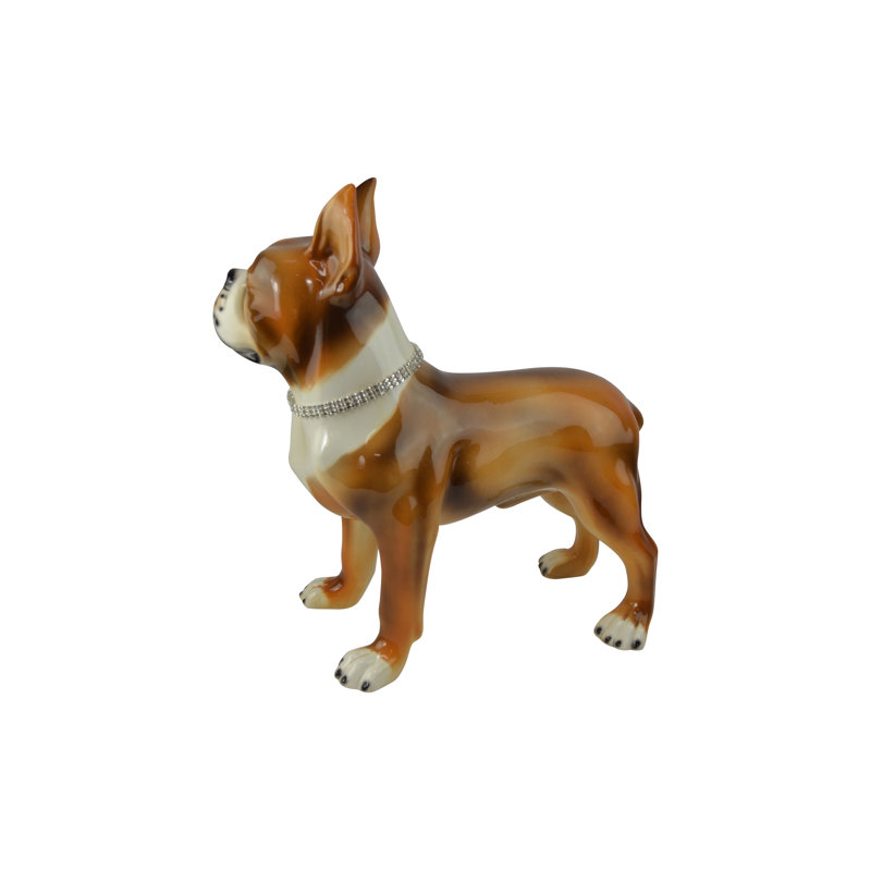 Boston Terrier en céramique