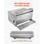 Coffre à outils pour marchepied de semi-remorque, 79 x 76 x 48 cm, coffre à outils robuste en tôle d'aluminium à damier, coffre de rangement étanche pour marchepied d'entrée de cabine avec loquet antichoc pour camions plateaux, grues et semi-remorques