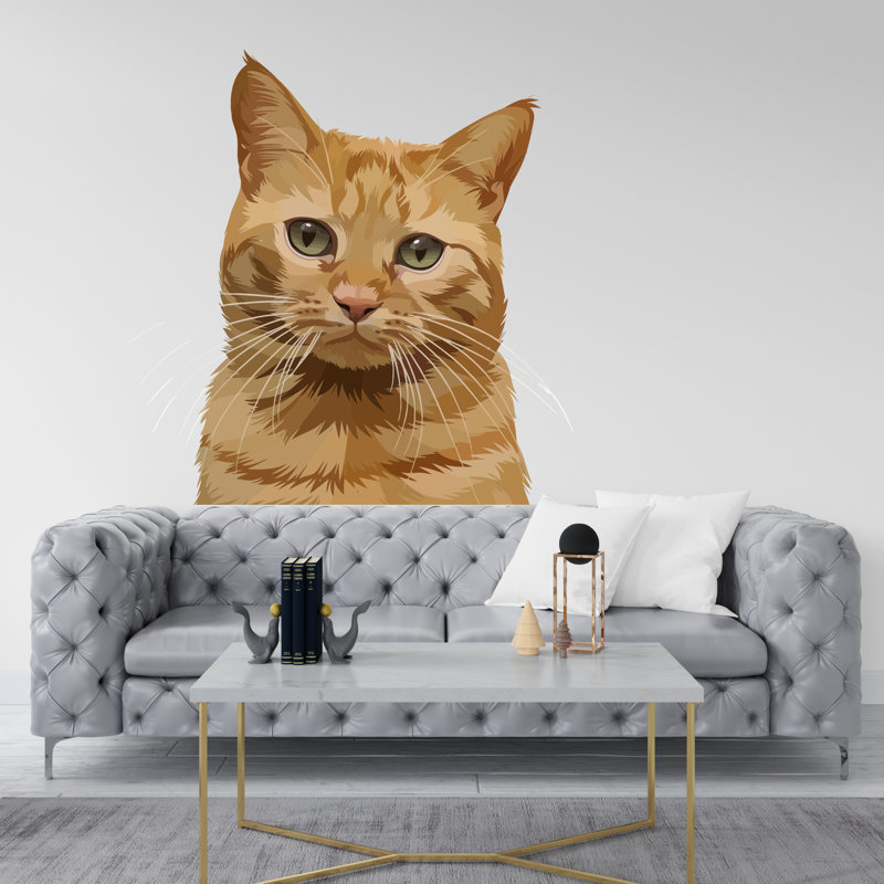 Adhésif décoratif de chat mignon, maman de chat, décor de chat pour enfants, art mural, amoureux des chats, maman de chat