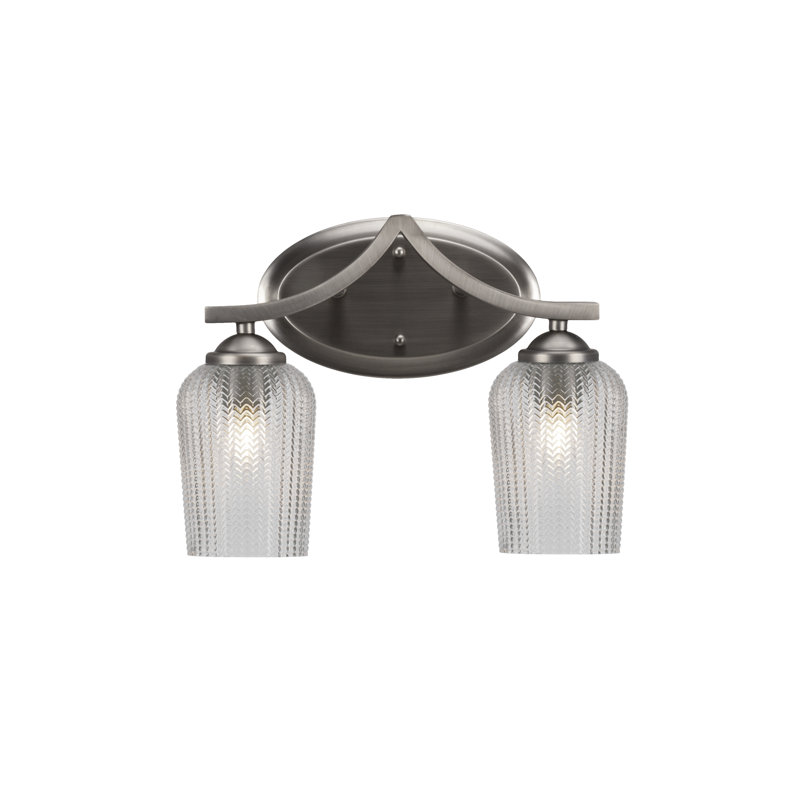 Zilo 2 Light Bath Bar, White, Graphite