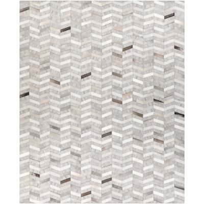 Armando Leather Chevron Indoor Rug