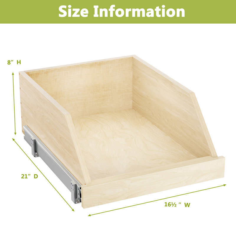 Rangement pour armoire coulissante Rashun, H 8 po x l 16,5 po x P 21 po