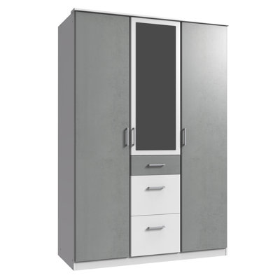 Inesis 3 Door Manufactured Wood Wardrobe