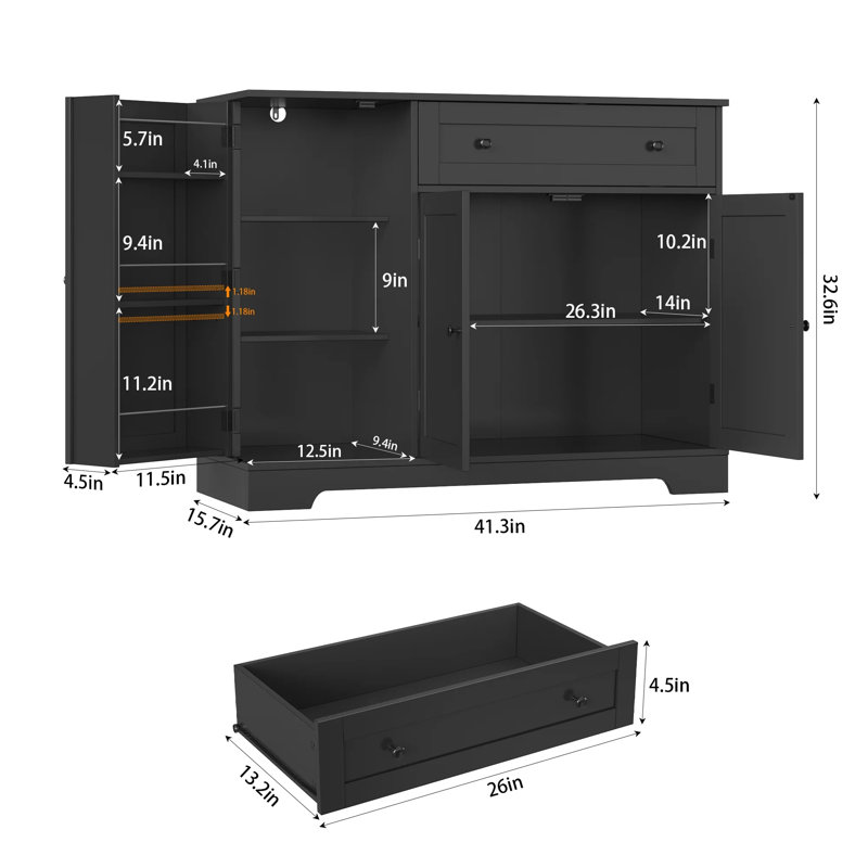 3-Door Accent Cabinets