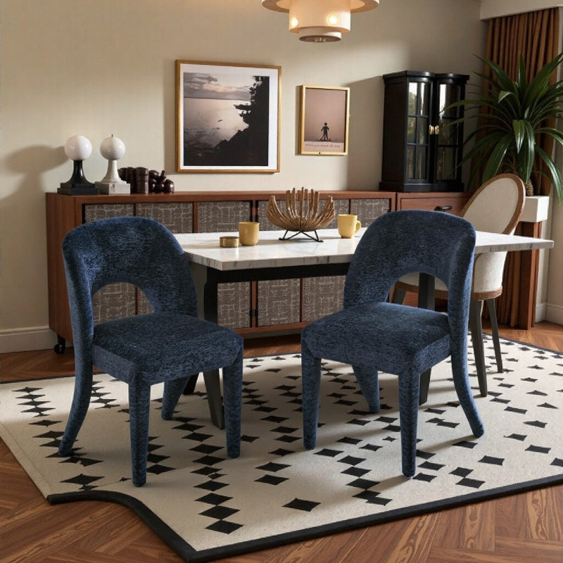 Chaises de salle à manger, Bleu