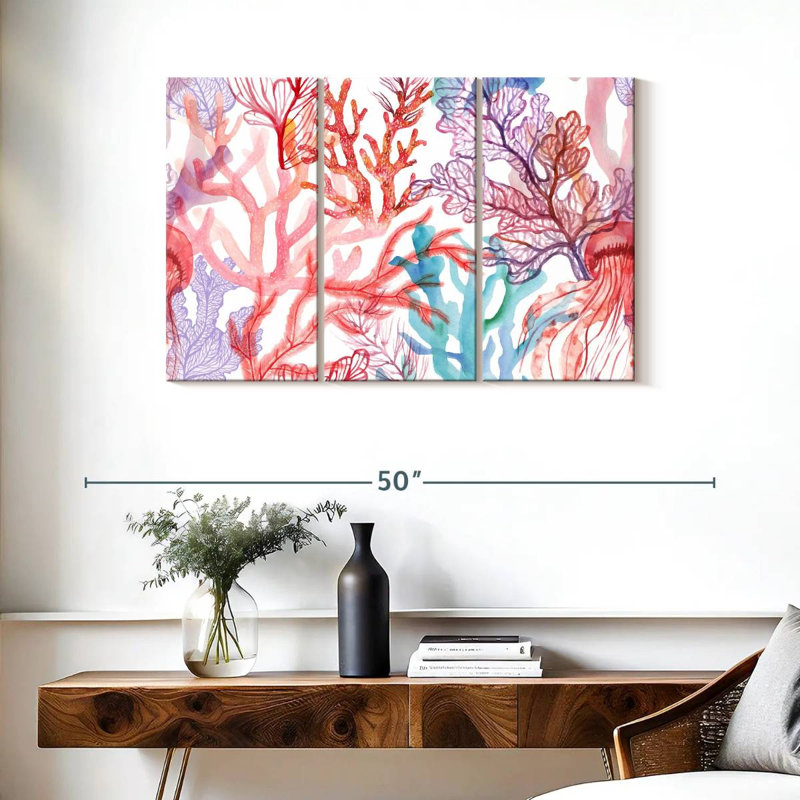 Brampt Corals, 24" H x 38" W