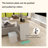 Robot Vacuum Stand Cabinet With Wheels, Sweeping Robot Storage Rack With Doors And Drawers, Side Table For Living Room, Home Office, Kitchen-Antique White