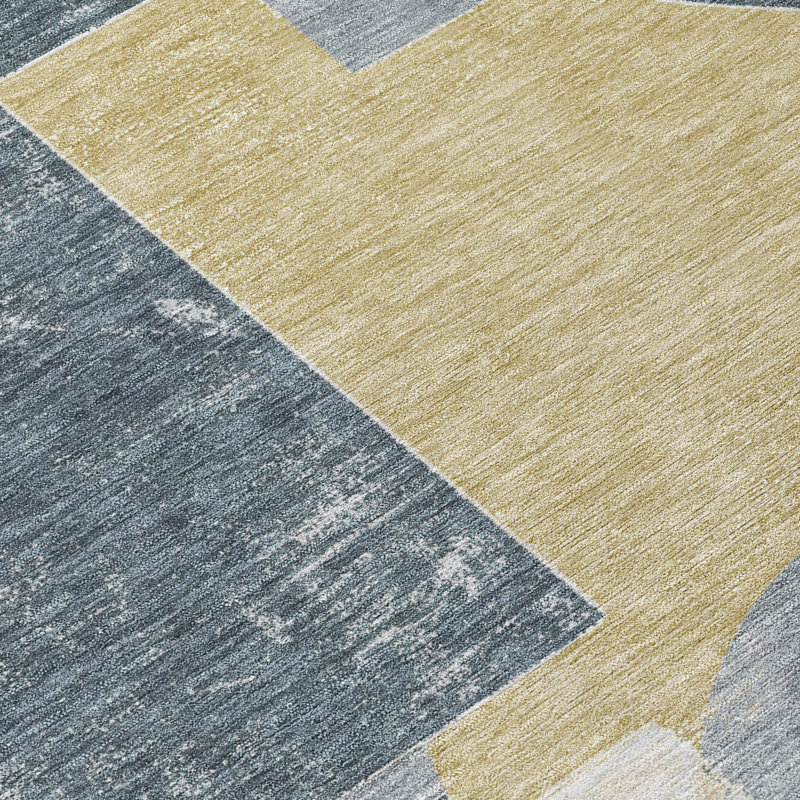 Tapis gris intérieur / extérieur lavable à la machine Cinead ACN1692, Tapis de couloir 2 pi 3 po x 7 pi 6 po