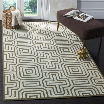 Tapis géométrique en coton Pinehurst