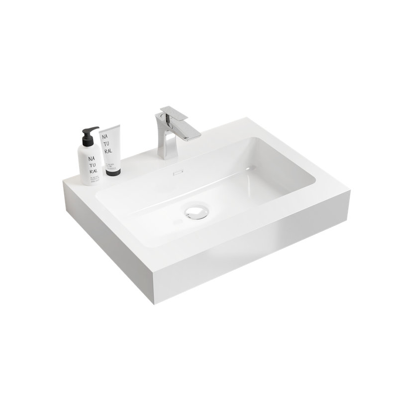 Plateau de meuble-lavabo simple 24 po avec trous pour robinet Marronnier