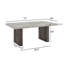  Sorlen Modern 5-piece Dining Set, 3d Faux Concrete Table With 6 Chairs-929902018