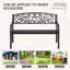 Causeuse de jardin en fonte