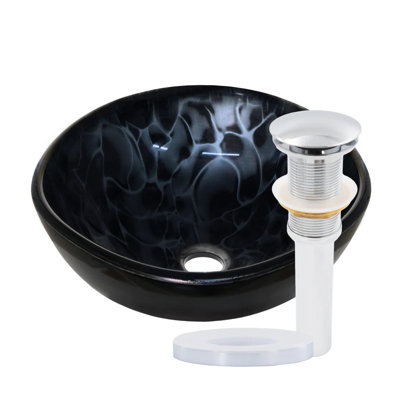 Novatto TARTARUGA 12'' Glass Rectangular Bathroom Sink
