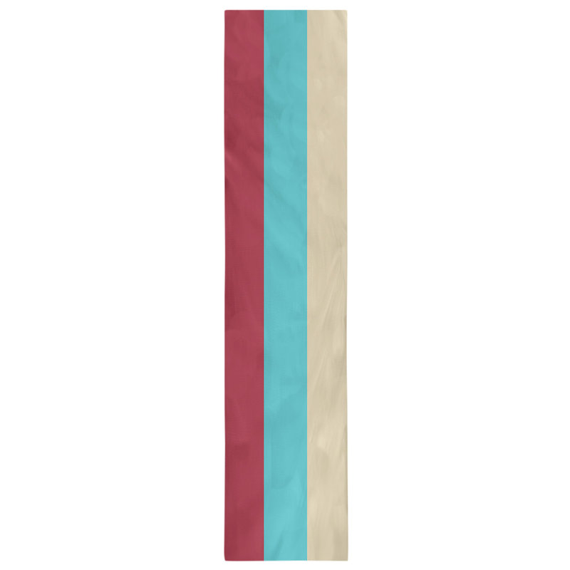 Chemin de table Seattle, 72 po x 16 po, Rouge Sedona / bleu sarcelle / sable de Sonora, Arizona