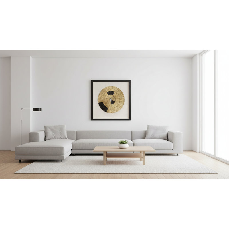 Handmade Glam Abstract Wall Decor on Paper