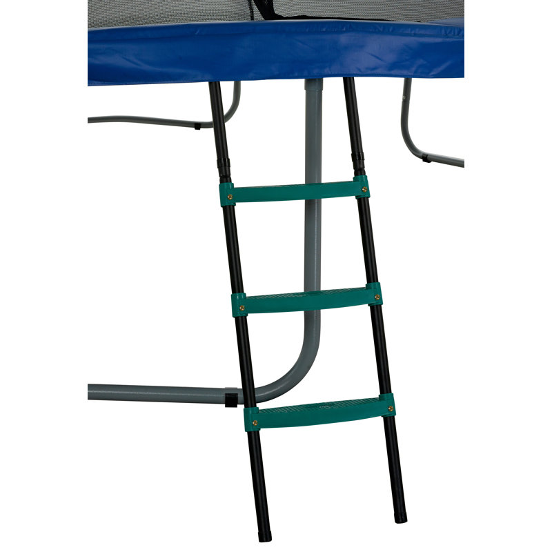 Échelle de trampoline, H 13 po x l 41 po x P 1 po, Vert / Noir
