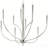 Oversize 43in 9-light Dimmable Satin Nickel Chandelier,classic/tradtional