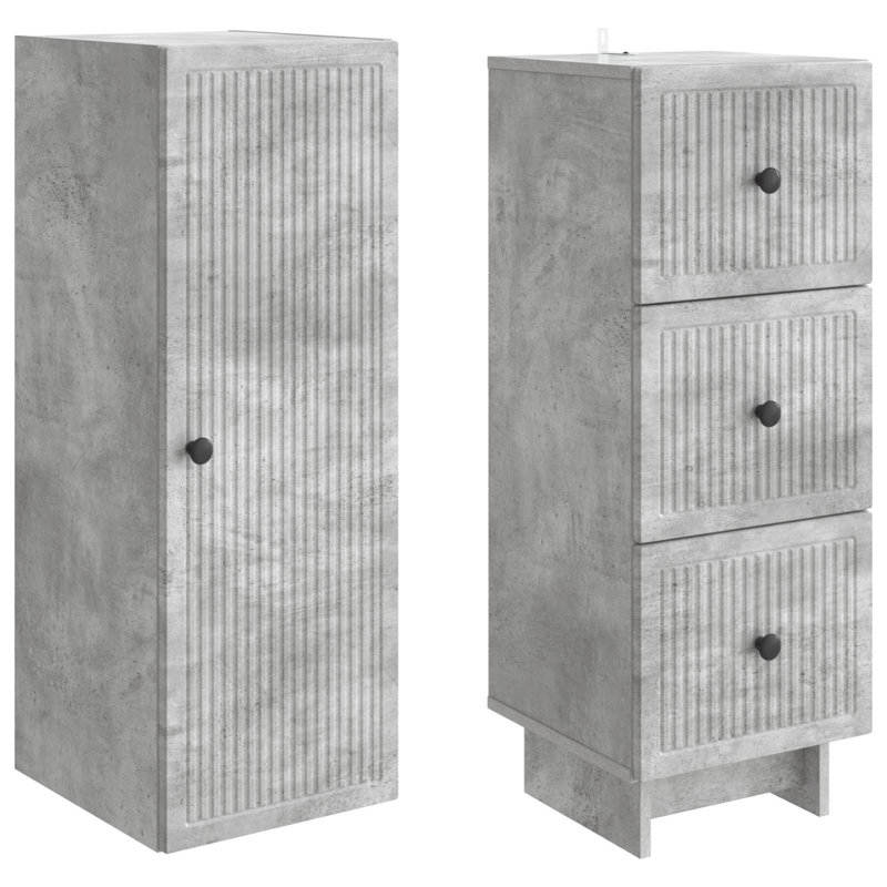 Storage Cabinet, Concrete Grey