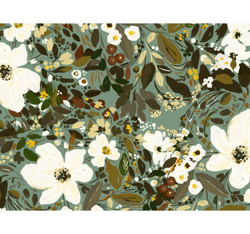Peaceful White Botanicals by Josie George — Botanical Wall Art, Brown, 24 × 16, Matted Framed Print