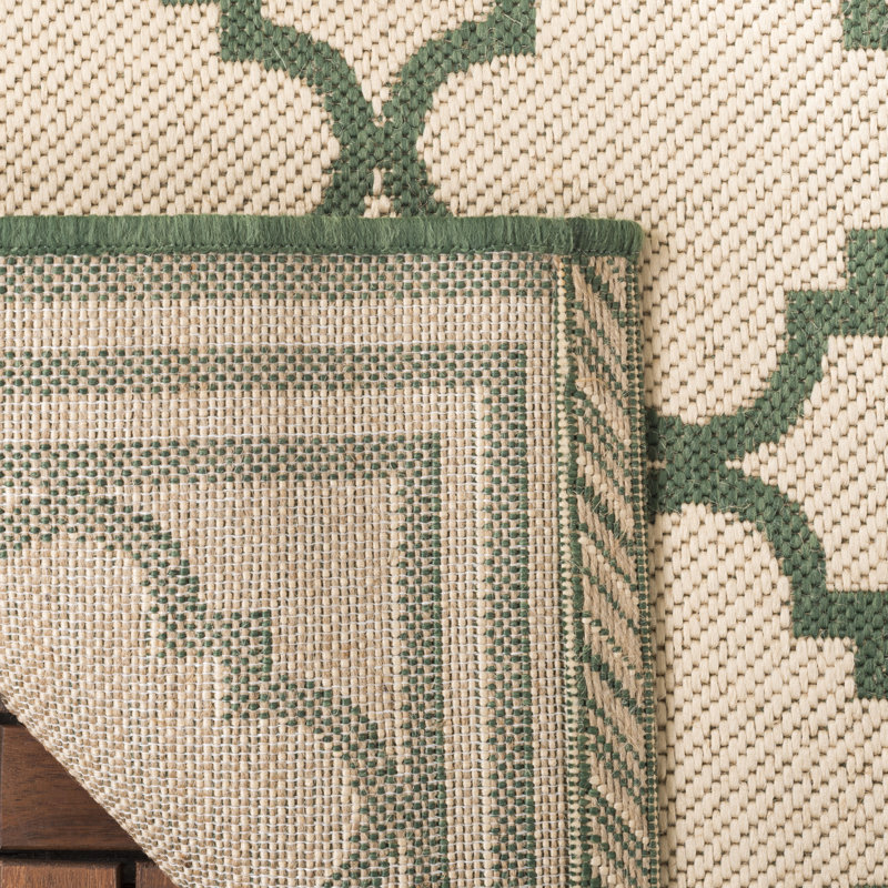 Adler Performance Geometric Indoor/Outdoor Area Rug, Square 8'