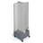 Pinwheel Pegboard Floor Display on Revolving Wheeled Base. Spinner Rack Stand. Panel Size: 13.5"W x 44"H