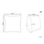 Indoor / Outdoor Green, White Square Cushion