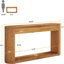 Console cannelée étroite 62,99 po avec rangement pour canapé d'entrée