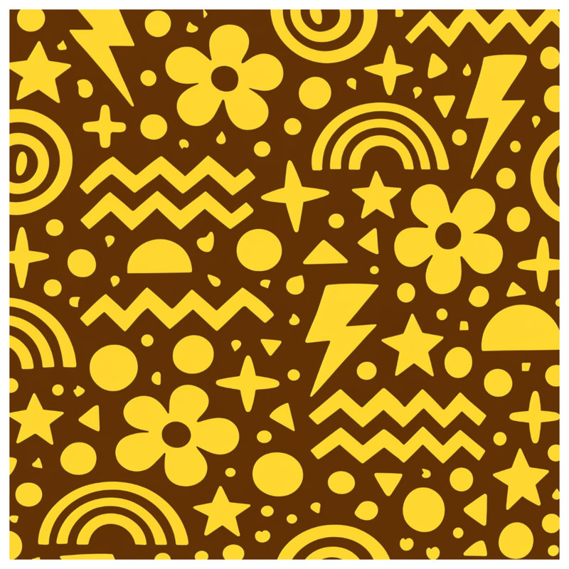 Couvre-lit matelassé à motif géométrique jaune-brun toutes tailles, Twin